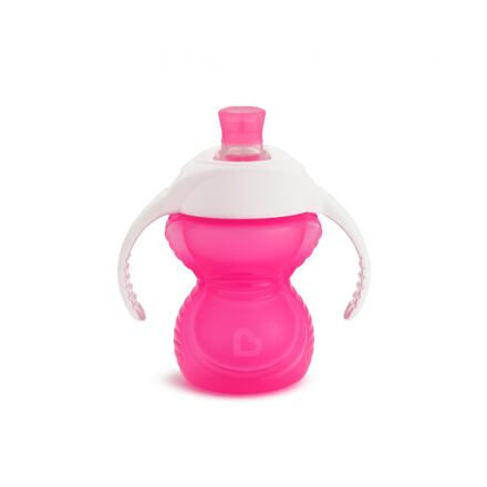 Munchkin - Click Lock hrneček s oušky a pítkem 237ml - růžový