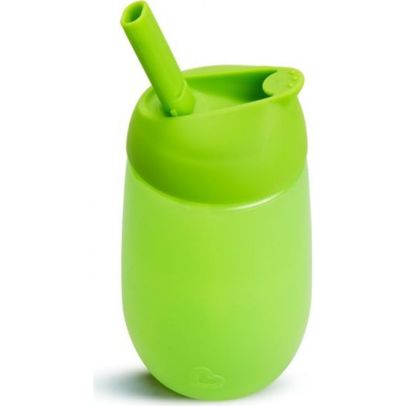 Munchkin Simple Clean dětská láhev s brčkem Green 12 m+ 296 ml