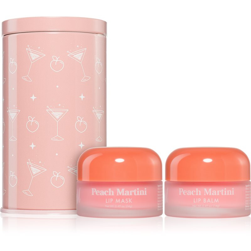 Barry M Lip Care Duo dárková sada na rty s vůní Peach Martini