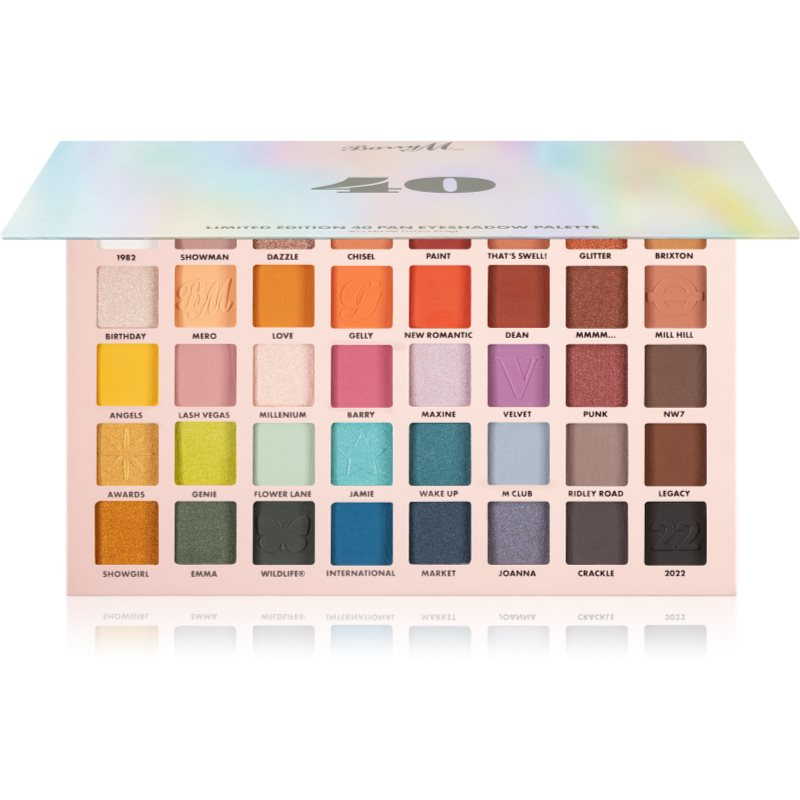 Barry M 40 Pan Palette paleta očních stínů 36 g