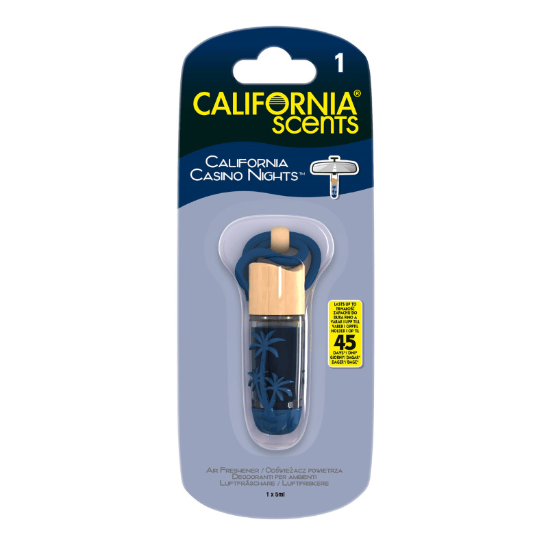 California scents Hanging Vial California Casino Nights