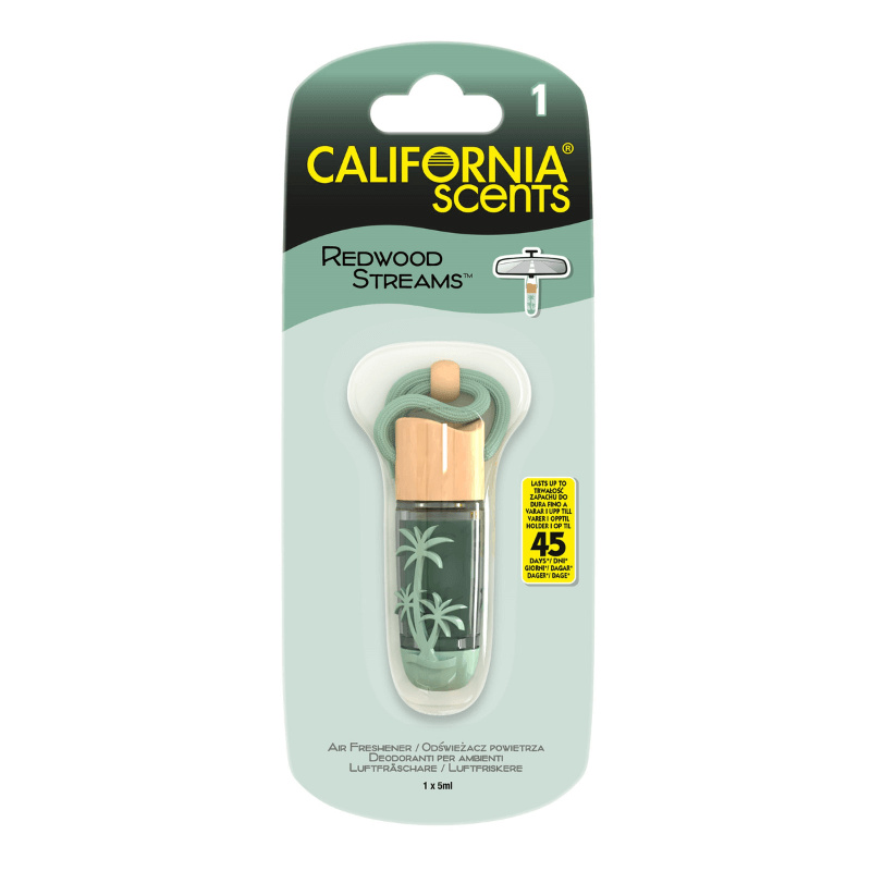 California scents Hanging Vial Redwood Streams - Sekvoje
