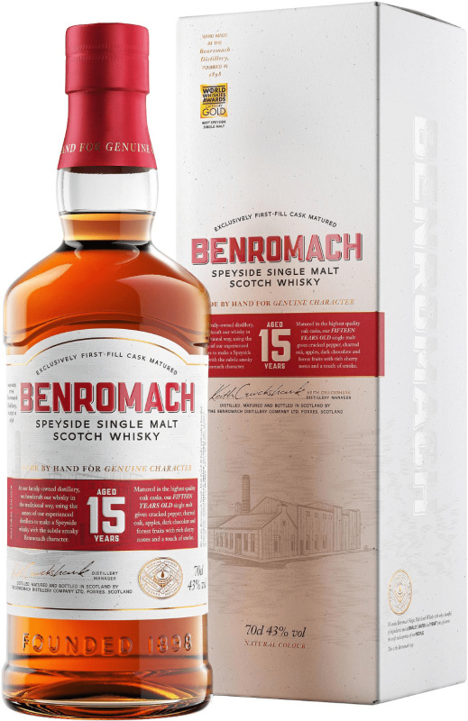 Benromach 15 letá 43% 0,7l