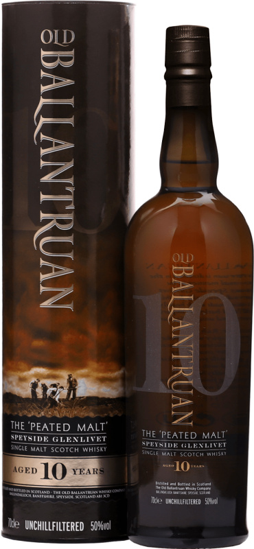 Old Ballantruan Peated Unchillfiltered 10 letá 50% 0,7l