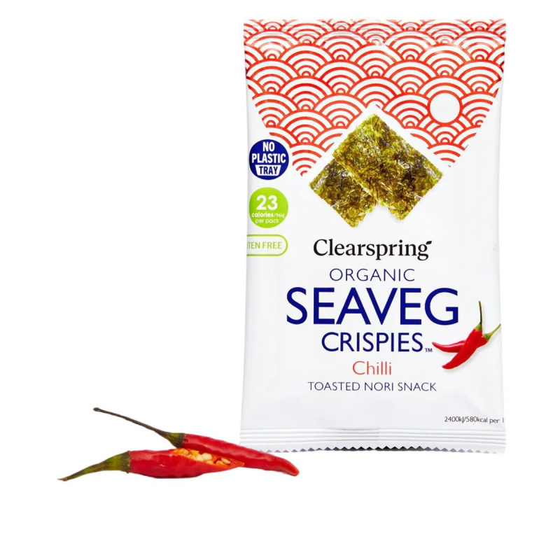 Clearspring BIO Křupavé nori řasy s chilli