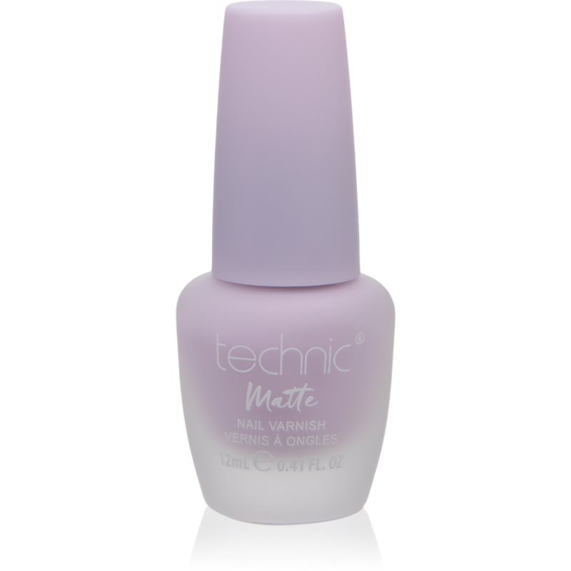 Technic Cosmetics Matte Nail Varnish dlouhotrvající lak na nehty s matným efektem odstín Lavender 12 ml