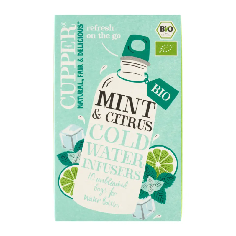 Cupper Bio bylinný čaj s mátou a citronem 10 ks