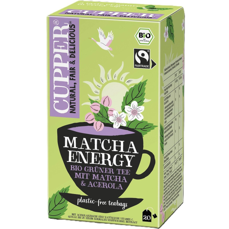 Cupper BIO zelený čaj Matcha Energy