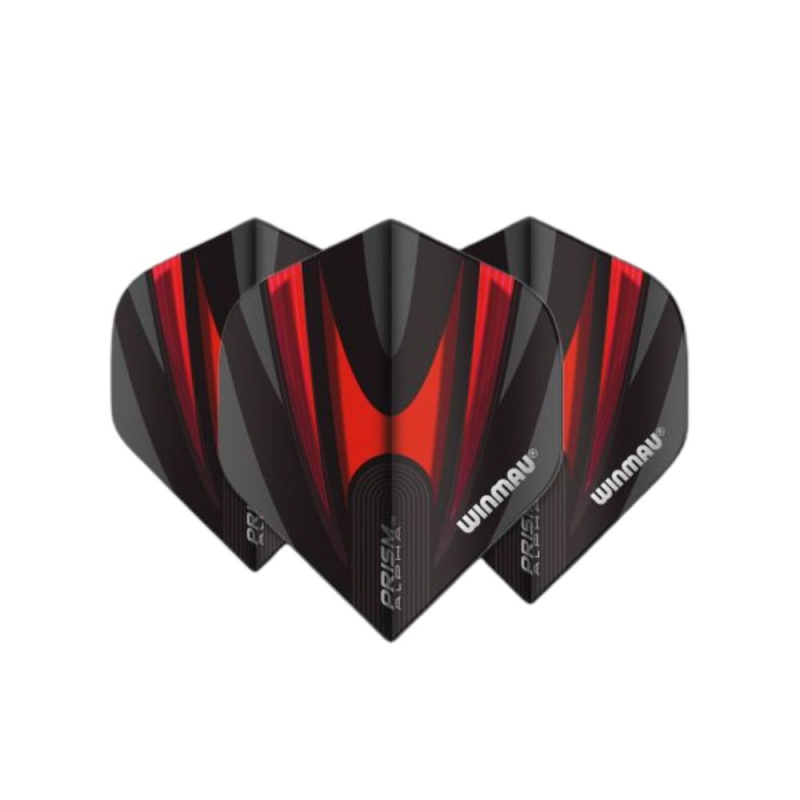 Náhradní letky Winmau Prism Alpha červeno-černá