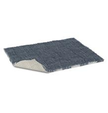 Vetbed protiskluz / Drybed modrošedý skládaný vzor, vlas 30 mm 75 x 59cm