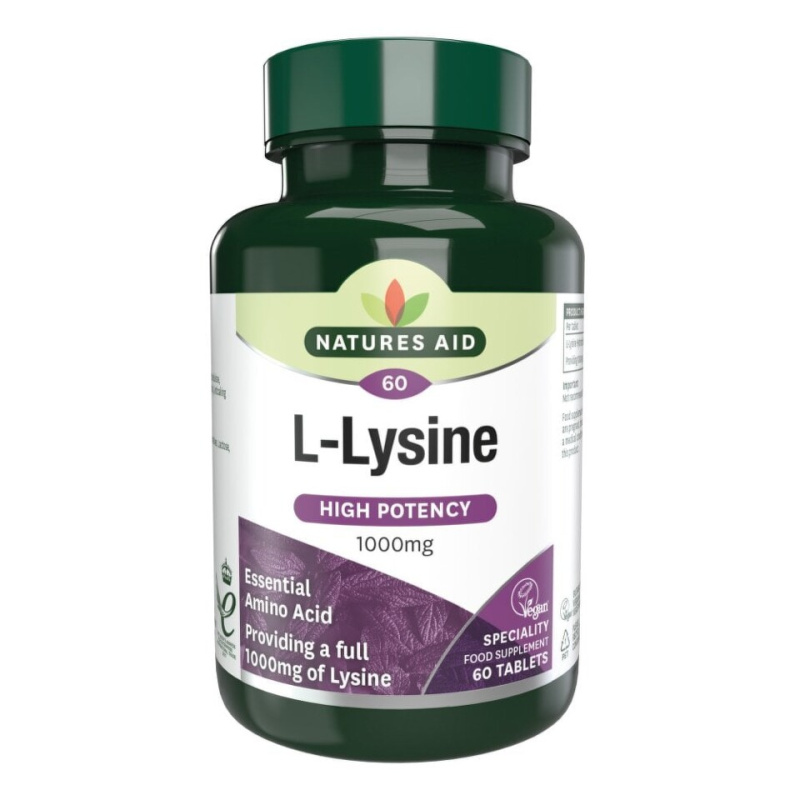 Natures Aid L-Lysín 1000 mg 60 tablet