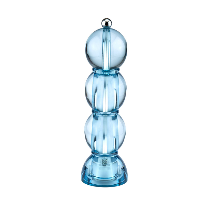Addison Ross Akrylový mlýnek na sůl nebo pepř Bobbin Icy, 24 cm, modrá GR1521