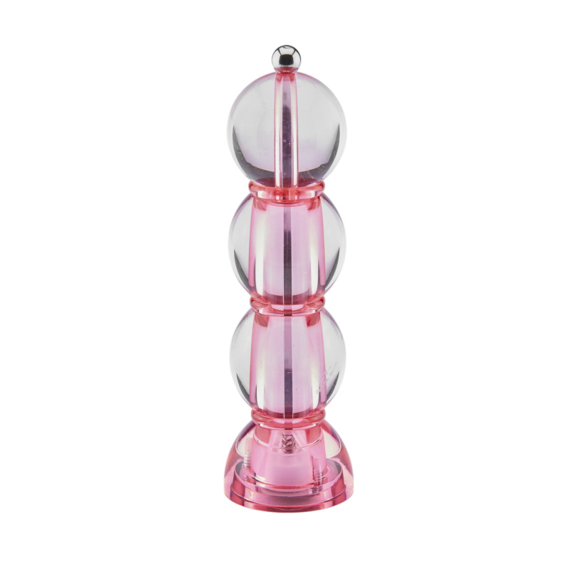 Addison Ross Akrylový mlýnek na sůl nebo pepř Bobbin Icy, 24 cm, růžová GR1522