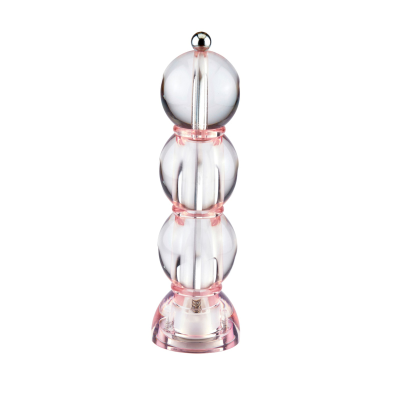 Addison Ross Akrylový mlýnek na sůl nebo pepř Bobbin Icy, 24 cm, světle růžová GR1523