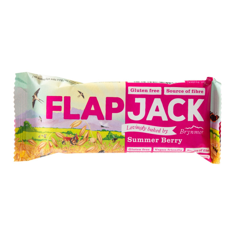 BRYNMOR Flapjack ovesný malina-jahoda bezlepkový 80 g
