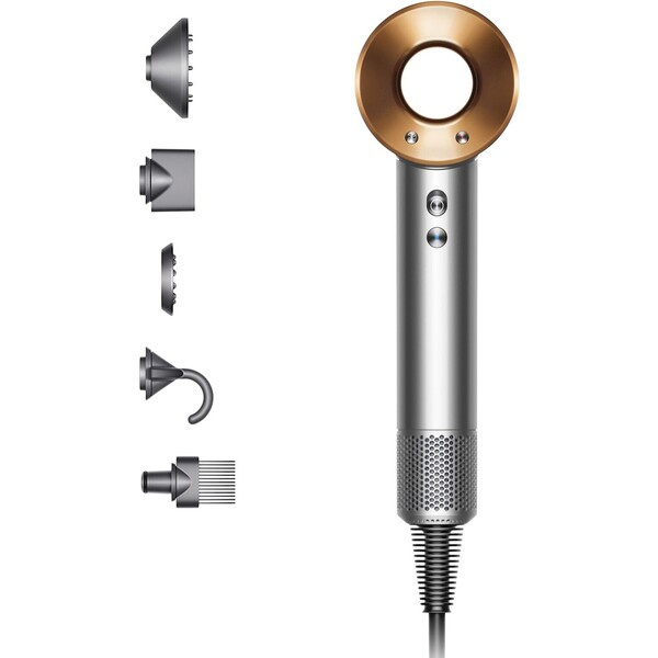 Dyson Supersonic HD07 stříbrná/měděná Šedá