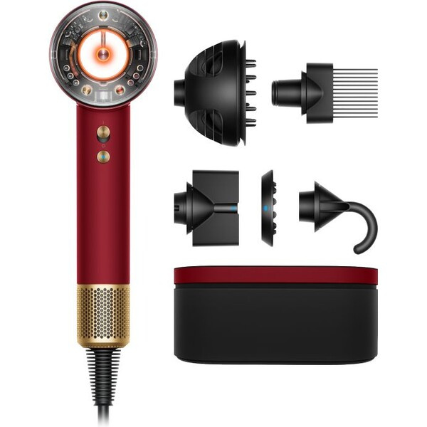 Dyson Supersonic Nural HD16 Red Velvet Gold Červená