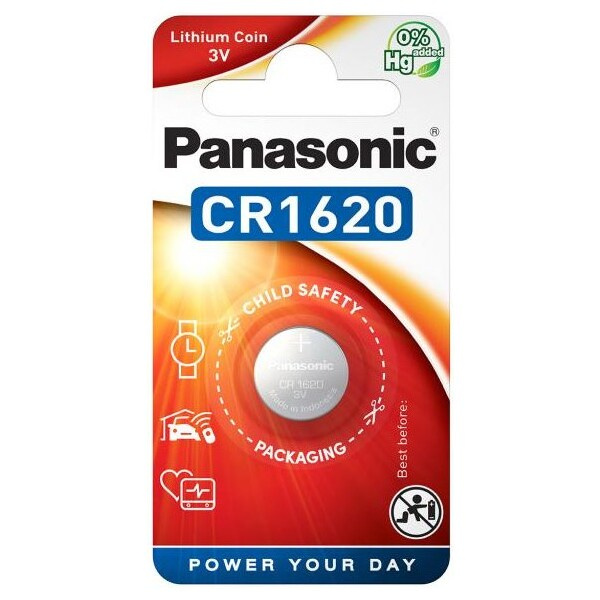Panasonic CR1620 (knoflíková) lithiová baterie (1ks)
