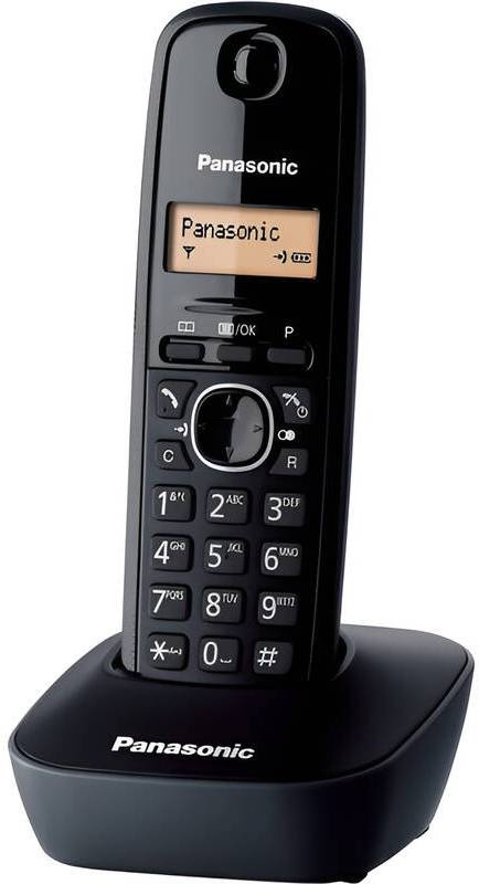 Domácí telefon Panasonic KX TG1611FXH DECT / displej 1,25" LCD / seznam na 50 kontaktů / černá Varianta: ivi1