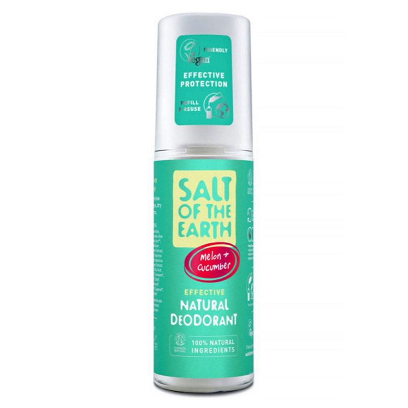 SALT OF THE EARTH Deo sprej Pure Aura Melon & Cucumber, 100ml