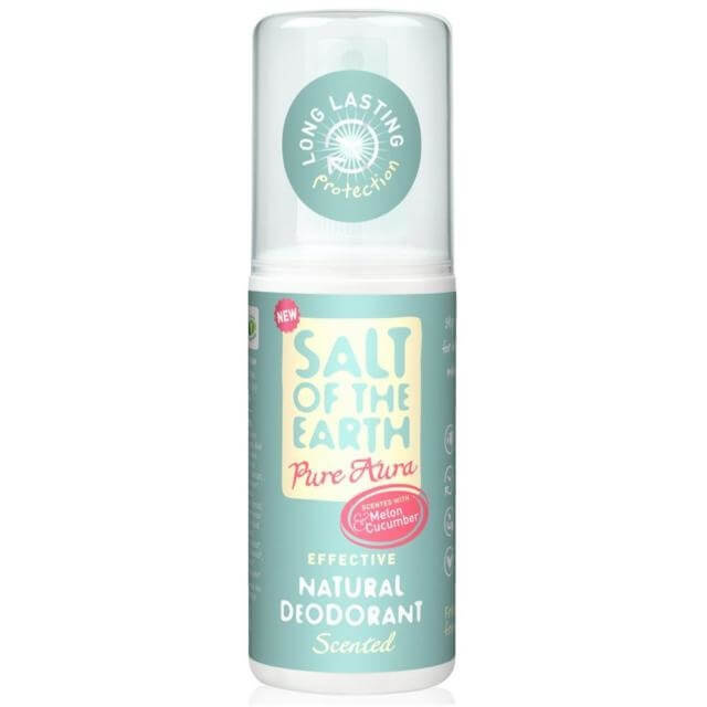 SALT OF THE EARTH Deo sprej Pure Aura Melon & Cucumber, 100ml