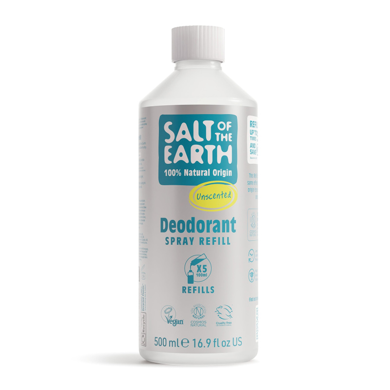 SALT OF THE EARTH Náplň – Deo sprej bez vůně, 500ml