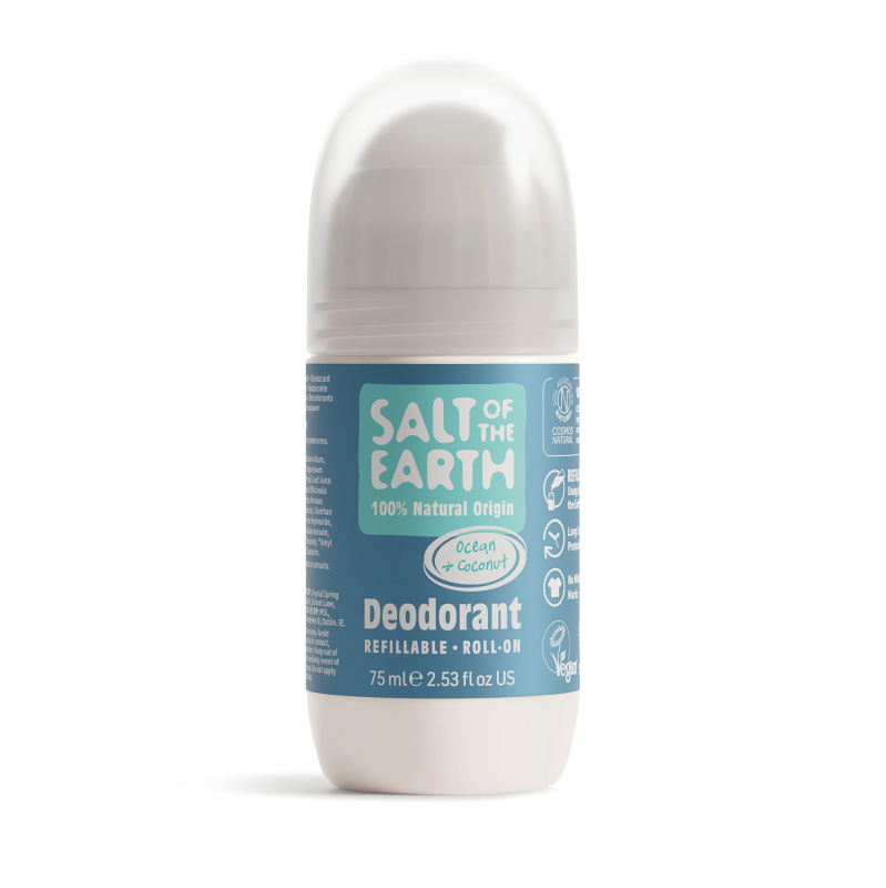 SALT OF THE EARTH Přírodní Deo roll-on Ocean & Coconut plnitelný, 75ml