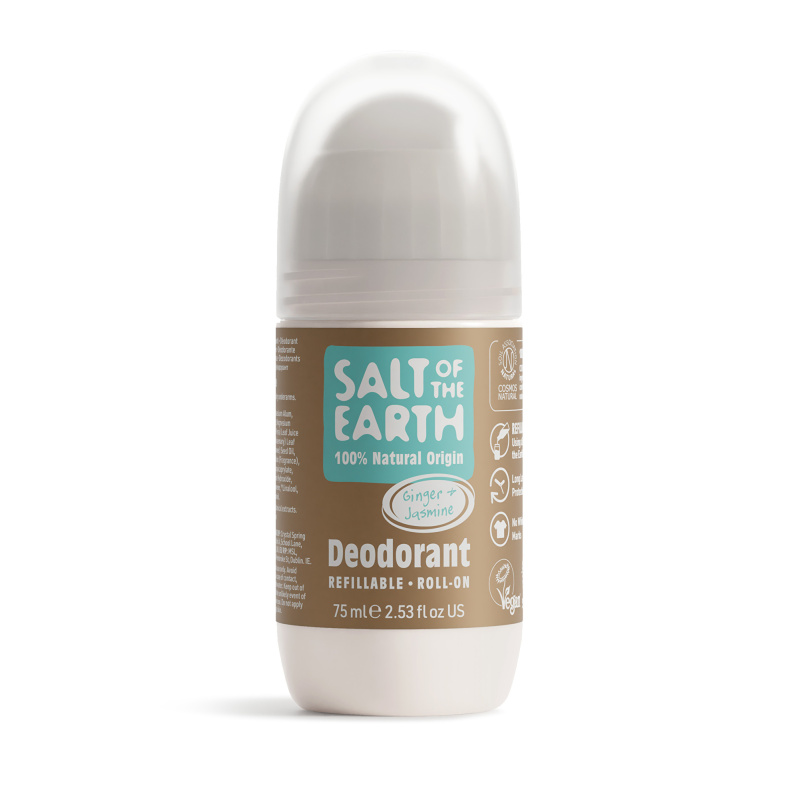 Salt Of The Earth Přírodní kuličkový deodorant Ginger & Jasmine Deo Roll-on 75 ml