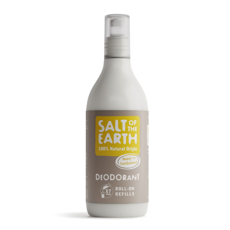 SALT OF THE EARTH Náplň Přírodní deo roll-on Amber & Santalwood  525 ml