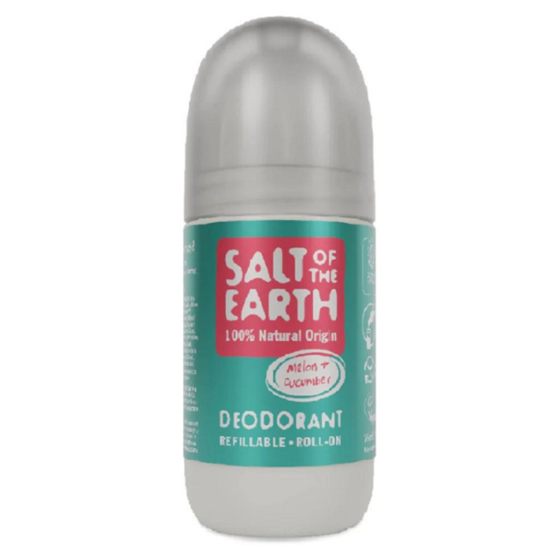 SALT OF THE EARTH Přírodní Deo roll-on Melon & Cucumber plnitelný, 75ml