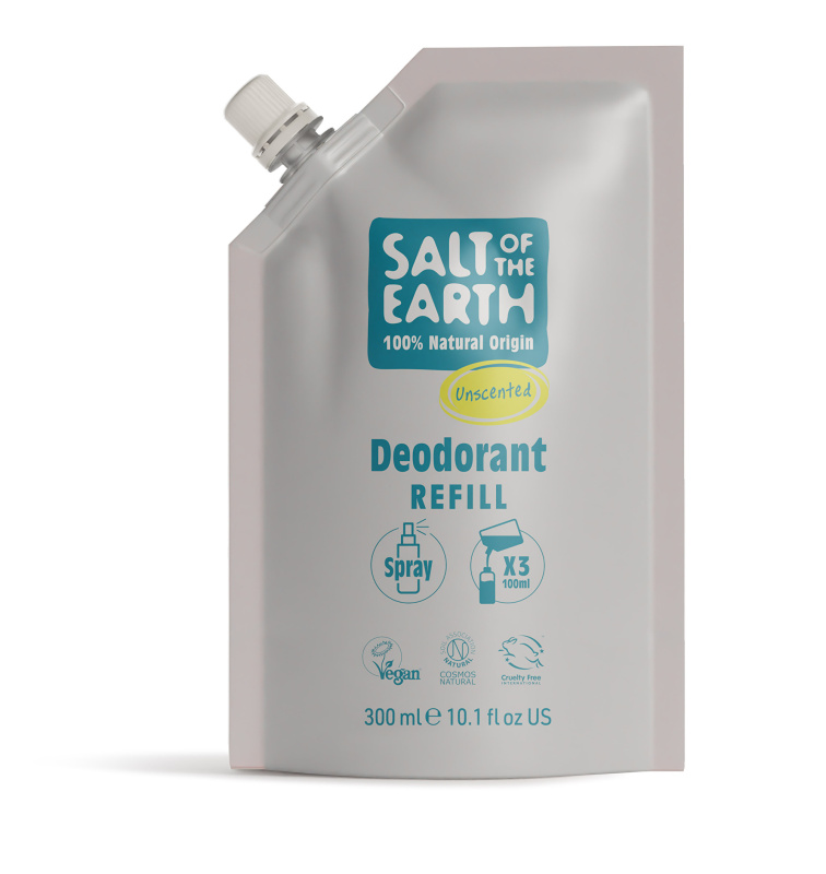 SALT OF THE EARTH Náplň deodorant spray unscented 300 ml