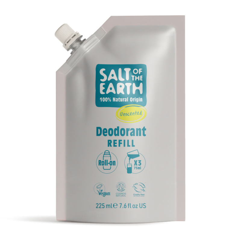 SALT OF THE EARTH Náplň přírodní deo roll-on bez vůně 225 ml