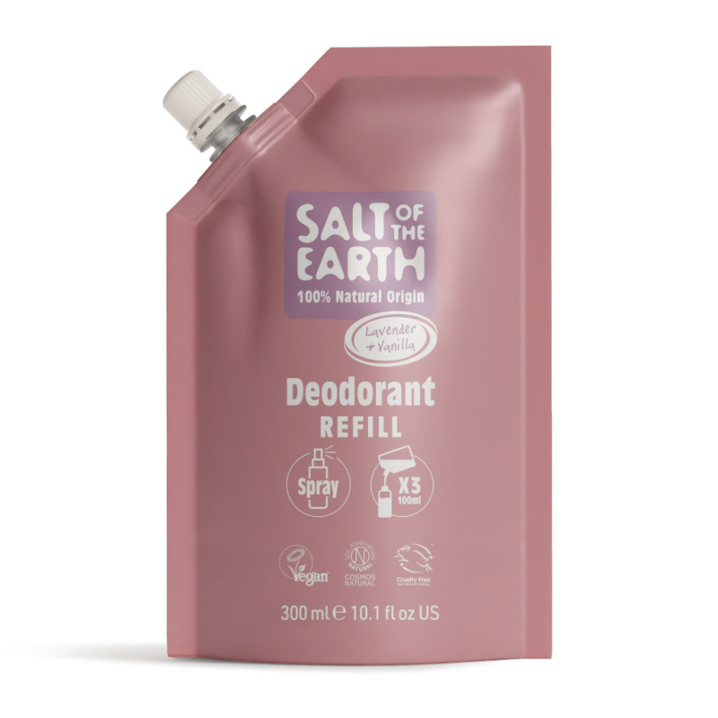 SALT OF THE EARTH Náplň deodorant spray lavender & vanilla 300 ml