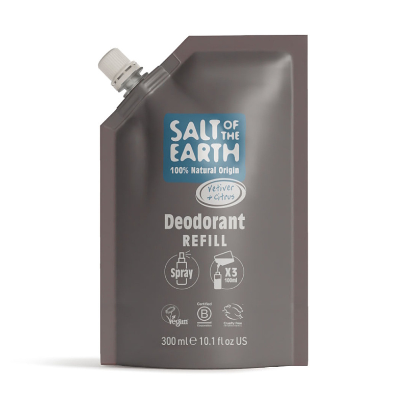 SALT OF THE EARTH Náplň deodorant spray vetiver & citrus 300 ml