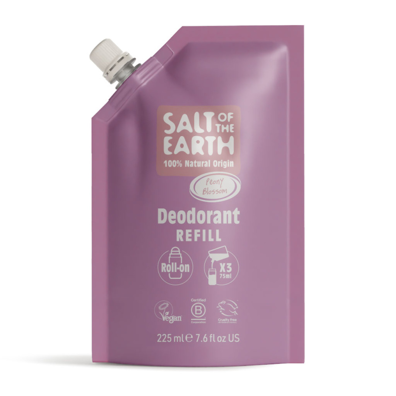 SALT OF THE EARTH Náplň přírodní deo roll-on peony blossom 225 ml