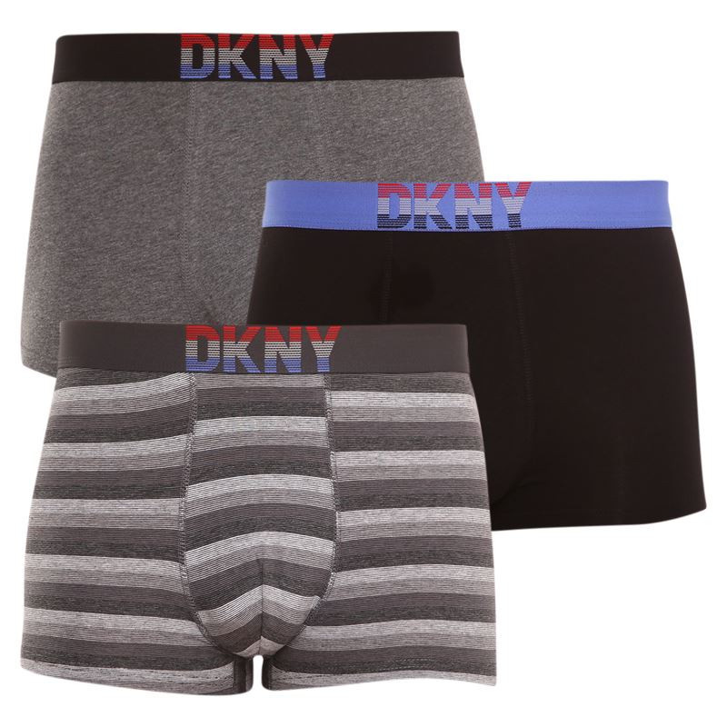 3PACK pánské boxerky DKNY Hinton vícebarevné (U5_6660_DKY_3PKB) M, trenky / trenýrky