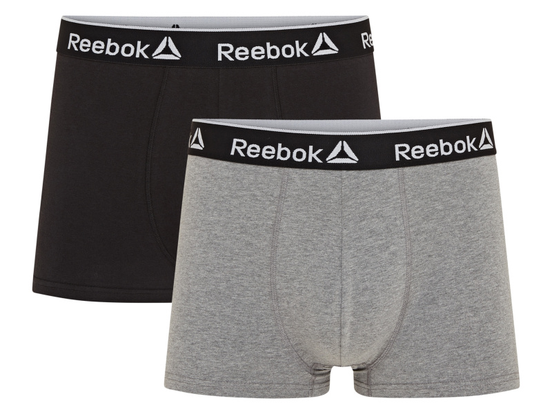 Reebok Pánské boxerky, 2 kusy (černá/šedá, 6/L)