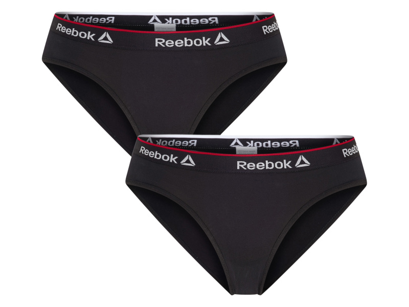 Reebok Dámské kalhotky, 2 kusy (černá, M)