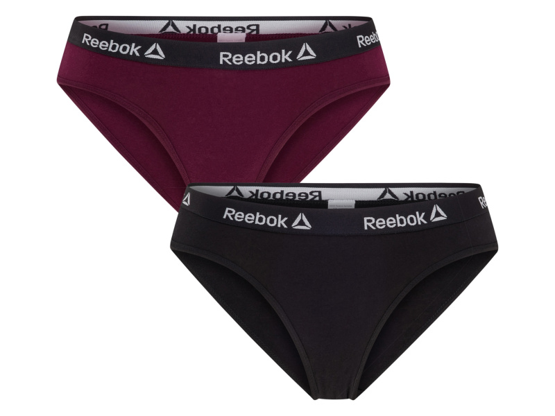 Reebok Dámské kalhotky, 2 kusy (černá/červená, S)