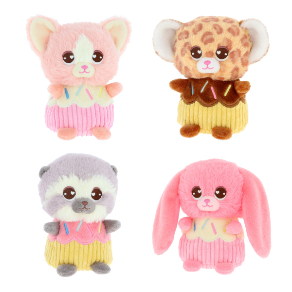 KEEL SF3070 Voňavé plyšové mini cupcaky 12 cm - 4 druhy
