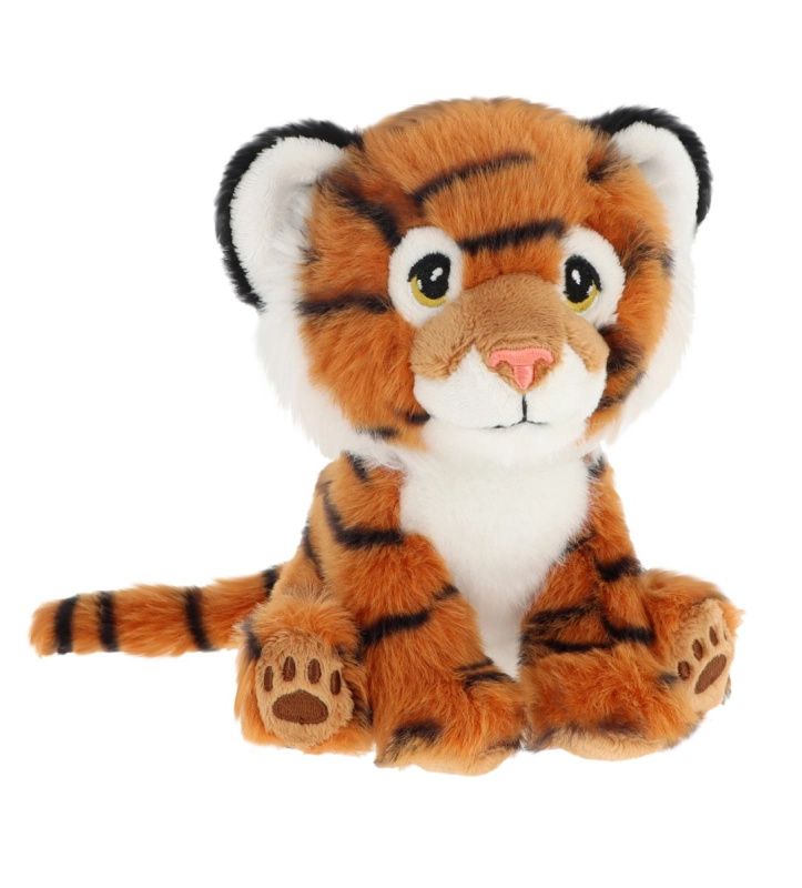 Keel Toys Keeleco plyšový tygr z recyklovaných plastů 14 cm