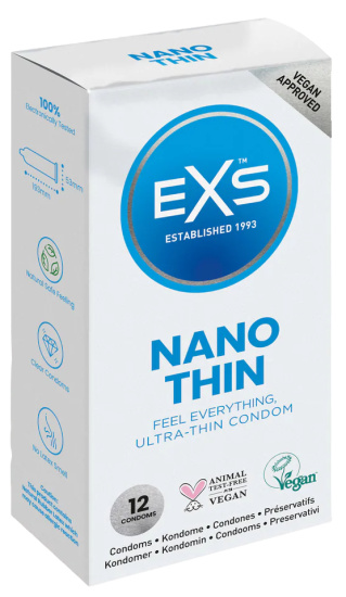 EXS Nano Thin kondomy 12 ks