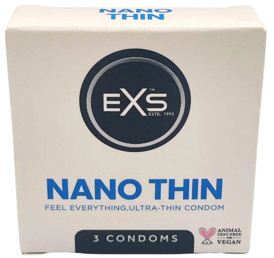 EXS Nano Thin kondomy 3 ks