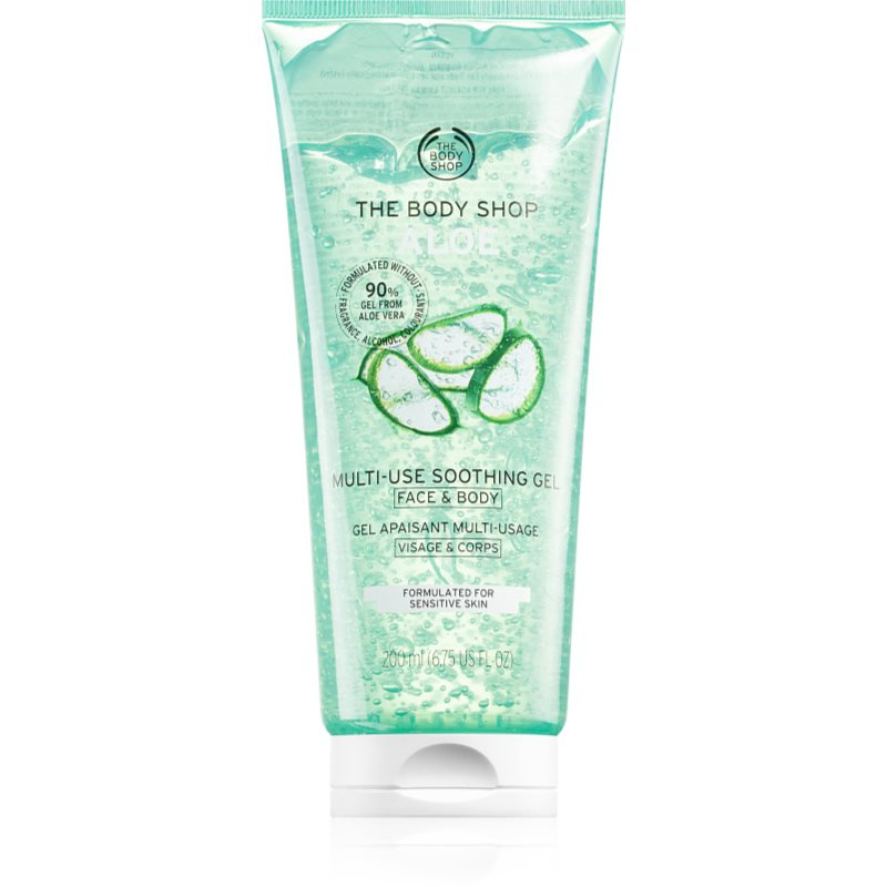 The Body Shop Aloe Soothing Gel zklidňující gel na tělo a obličej 200 ml