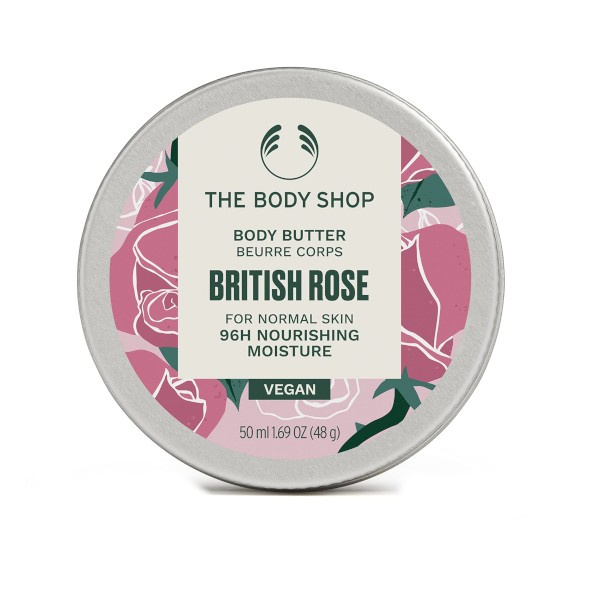 The Body Shop British Rose Body Butter tělové máslo s vyživujícím účinkem 50 ml