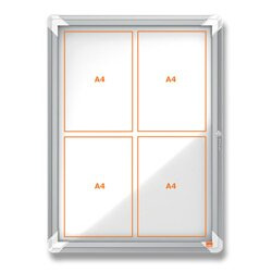 Nobo - vnitřní vitrína - 4 x A4, 493 x 667 x 43 mm