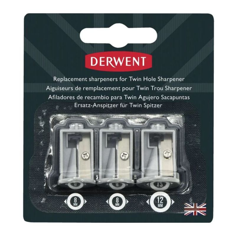 Náhradní ořezávátka Derwent k ořezávátku na baterky sada (3ks)