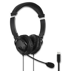 Kensington - sluchátka s mikrofonem - USB-C