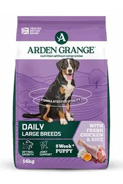 Arden Grange Dog Puppy/Junior Large with Chic&Rice 14kg