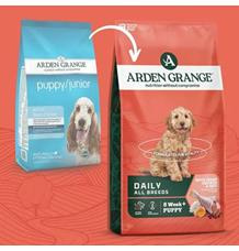 Arden Grange Dog Puppy/Junior rich in fresh Chick. 14kg